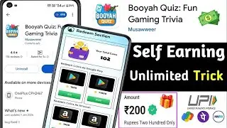 Booyah Quiz App !! Booyah Quiz App Se Paise Kaise Kamaye !! New Earning App !! Redeem Code App