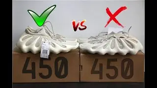 🔥REAL VS FAKE🔥Yeezy 450 Cloud White