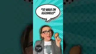 EGG IDIOM - 🥚 to walk on eggshells  🥚 - #idioms #englishidioms #englishvocabulary #learnenglish
