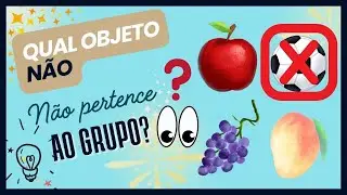 Qual objeto não pertence ao grupo? Teste sua atenção!👀
