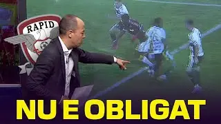 Marius Avram gave a single clear verdict, after Rapid requested two penalties against 'U' Cluj