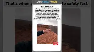 When the Air Itself Turns Electric #static #canyon #danger #trivia