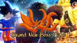 Nine Tails Boss Fight Anime Fighting Simulator (Roblox)