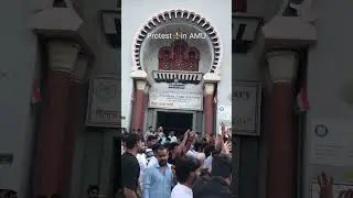 Protest in AMU || protest for fee hike || #protest #aligarhmuslimuniversity #amu