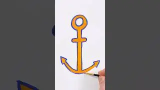 Anchor Painting! Art for Kids  #shorts #painting #art #shortsvideo