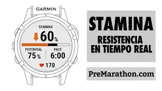 Stamina en dispositivos Garmin: medición de la resistencia en tiempo real.