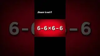 Brain exercise! Answer is not 0. Comment your answers!  #fastandeasymaths #ViralPuzzle #maths #iq
