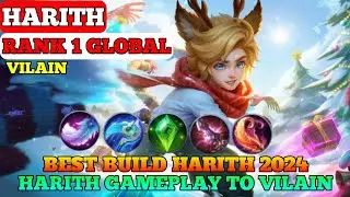 HARITH BEST BUILD 2024 | HARITH TOP 1 GLOBAL GAMEPLAY MOBILE LEGENDS BANG BANG