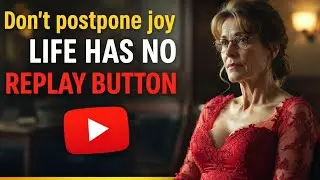 Don&rsquo;t postpone joy. Life has no replay button