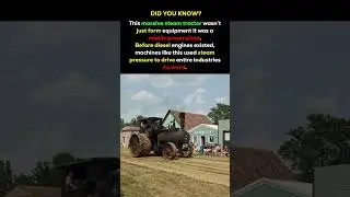 This Steam Tractor Was a Moving Power Plant 😱 | Before Diesel Changed the World #shorts