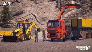 Starting a new COMPANY with @TheCamPeRYT | Construction Simulator 22 | Episode 1