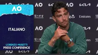 Lorenzo Musetti Press Conference in Italiano | Australian Open 2026 First Round