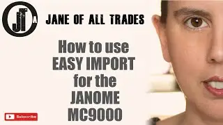 Как создать вышивку с помощью Easy Import для Janome MC9000 в 2020 году