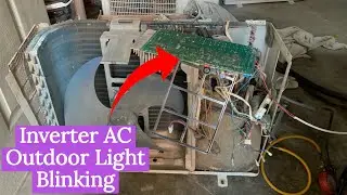 Inverter ac outdoor pcb light blinking find fault in Urdu/Hindi