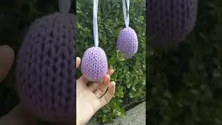 Knit Easter Egg on Straight Needles