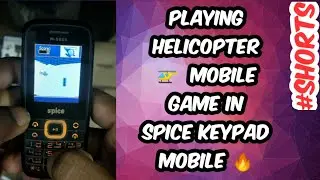 playing copter game in spice keypad mobile 😀 #shorts
