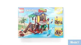 Lego Creator 3in1 Surfer Beach House Unboxing (Model 1) - Toy Unbox n Collect