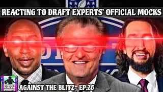 Reacting to NFL Draft Experts' Mock Drafts! Mel Kiper, Kyle Crabbs, Dane Brugler & more! | ATB EP.26