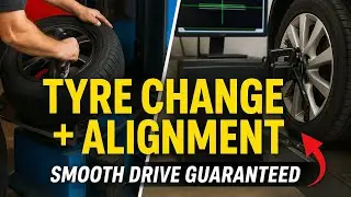 Fastest Car Tyre Change & Wheel Alignment &ndash; Satisfying Workshop Video!