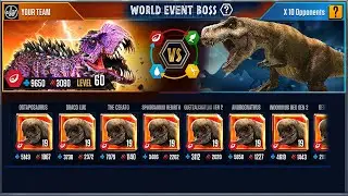 Omega 09 vs Doe and 10 dinosaurs | Jurassic World The Game