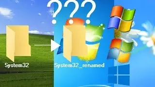 Что произойдет, если переименовать system32 в разных версиях Windows?