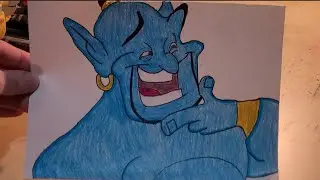 Drawing and Coloring Tutorial: Genie (Aladdin)