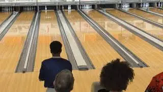 MVTHS Rams bowling at Crosstown classic in Highland Game 3