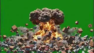 Epic Minecraft Explosion Green Screen VFX for Dynamic Game Videos