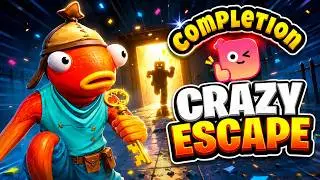 CRAZY ESCAPE | COMPLETION | [الغرف السريه]  🤫FORTNITE   @khnfosh   
