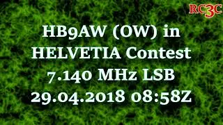 HB9AW OW in HELVETIA Contest 2018 - WebSDR SWL