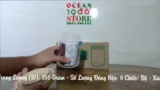 Bộ 6 Lọ Thủy Tinh Pop Jar Ocean Nắp Gỗ &ndash; B02523 &ndash; 650ml