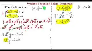 sakwilatop | syst&egrave;me d'&eacute;quations &agrave; deux inconnues 3ac مراجعة عامة @sakwilatop #maths