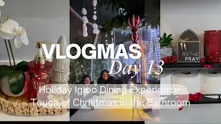 VLOGMAS, день 13 из 25: обновление ванной комнаты к Рождеству + ужин в иглу + мой еженедельный ух...