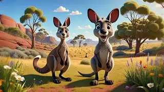 Jumping Kangaroo Boing Boing | Animal Movement Song for Kids | Active Rhyme and Learning Fun