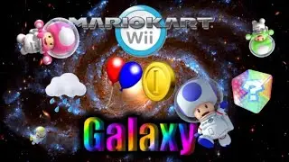 Mario kart wii Galaxy mode bataille avec pluie d'objets