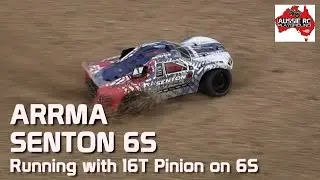 ARRMA Senton 6S 1/10 Scale 4WD SCT w/optional 16T pinion on 6S