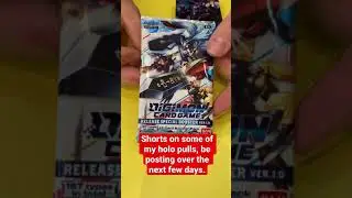 Holo Super Rare Pulls From Digimon Card Game! 1.0 Booster Pack #digimoncardgame #shorts