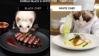 CULINARY CLASS WARS! 👨&zwj;🍳 Miumiu vs Milk | White vs Black Spoon 🐱🦦