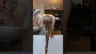 To Prevent Hair Loss, Wash Your Hair in a Braid 💯🚿🧼 #longhair