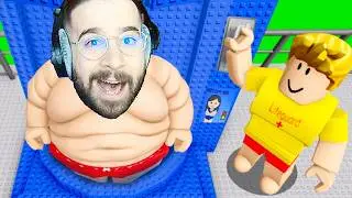 Dagadt Gergő beszorul a Roblox MY WATERPARK csúszdába!