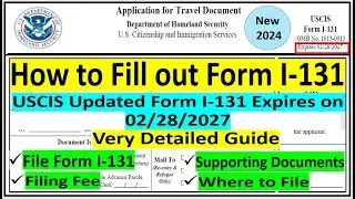 Form I-131:Application for Travel Document - Advance Parole for Adjustment of Status (I-485)