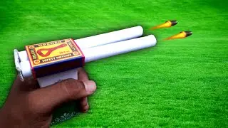 Matchbox Gun | Paper Gun | DIY | How to make a paper gun | TRICKPERIMENTS