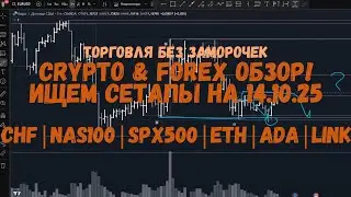 CRYPTO Review as of 10/14/25 - CHF | NAS100 | SPX500 | ETH | ADA | LINK and more!
