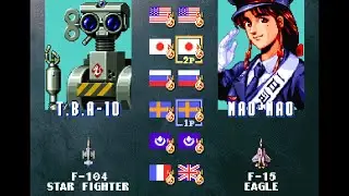 Sonic Wings Special (PS1) 2Players - No Miss // Battle in Orbit Route