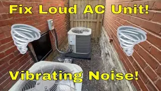 Easy Fix to Make Your AC Unit Quieter! How to Stop Rattling Noise From AC Unit! Put in Bigger Screws