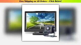 QXNY Universal Car Rear View Backup Camera with 5 Inch Monitor for Truck CCD HD Screen LED Night