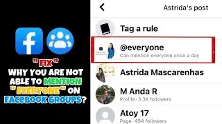 Why cant i Tag Everyone in my Facebook Group 2023 | fix not able to mention everyone on Facebook