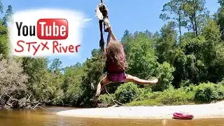 Styx River Kayak Trip With The Kids in Robertsdale, Alabama at Low Water