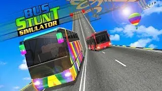 Real Fun Mega Ramp Bus Stunt Game 2019 Android GamePlay HD - Amazing Offline Bus Games To Play