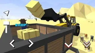 Blocky Farm & Racing Simulator - Hay Bales Worldwide | Game Play #mobadu Android & IOS